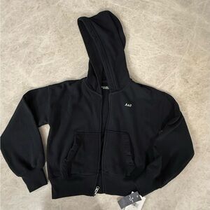 Abercrombie Kids Black Zip-Up Hoodie Size 9/10